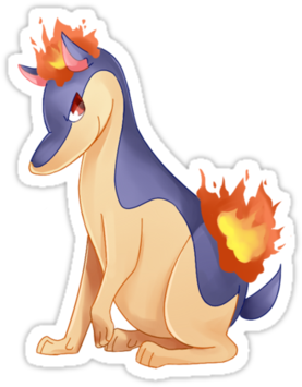 Quilava Pokemon Pokemon / Quilava - Quilava (375x360), Png Download