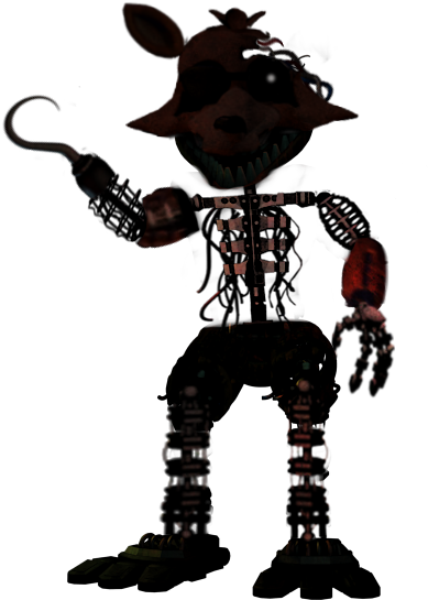 The Joy Of Creation Withered Foxy By - Fnaf Joy Of Creation Foxy (410x548), Png Download