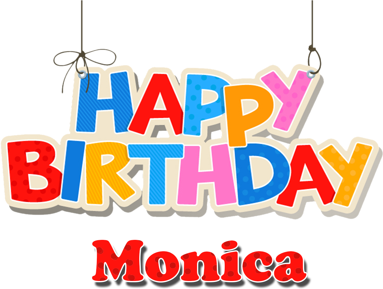 Monica Happy Birthday Name Png - Happy Birthday Bello! Dvd (1458x1028), Png Download