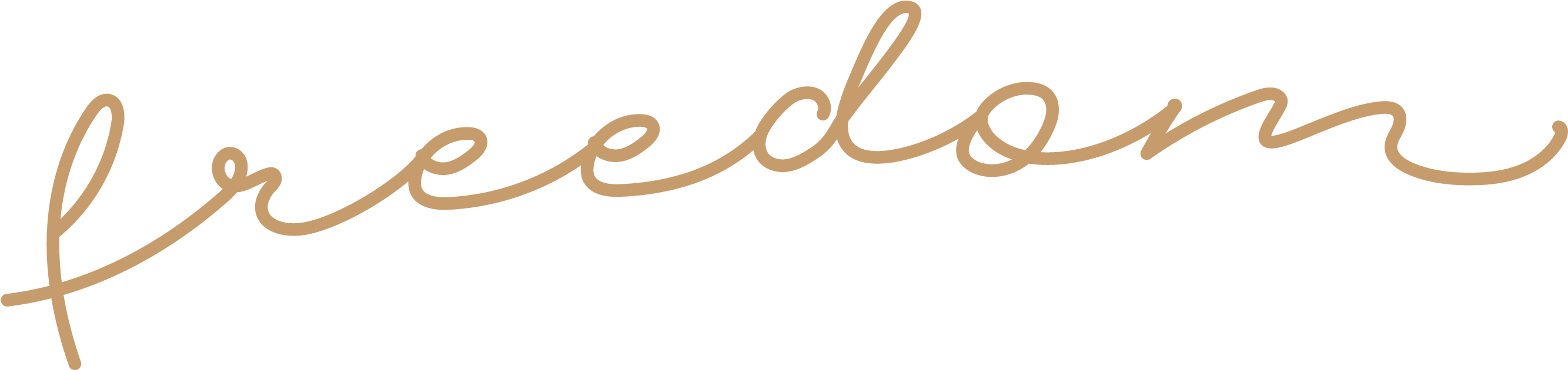 Freedom Agency - Calligraphy (2901x788), Png Download