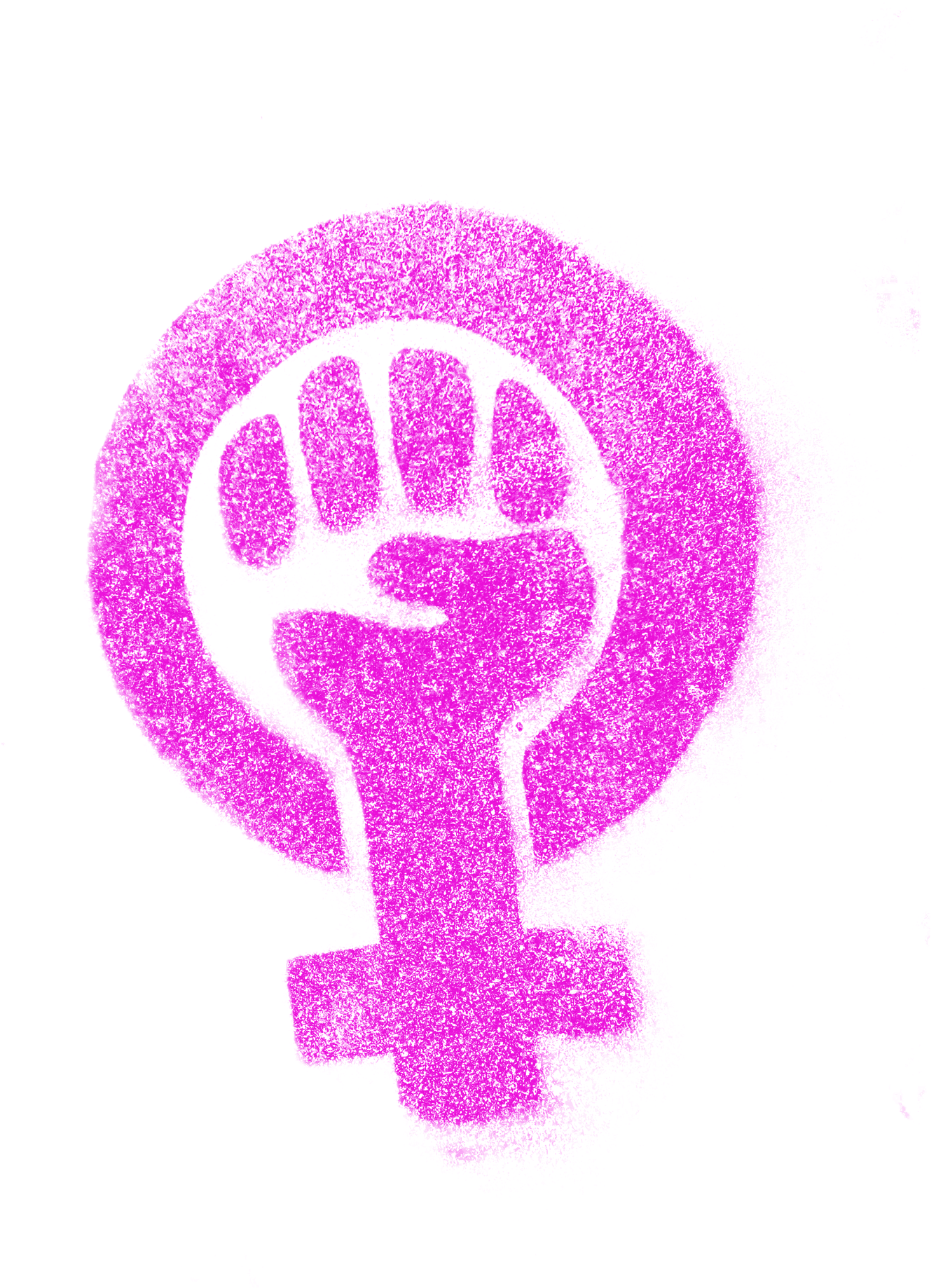 Logo Of A Symbol For Female With A Fist In The Center - Women's Month (549x720), Png Download