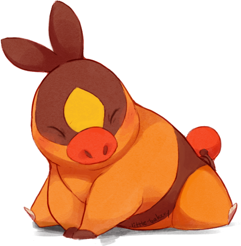 Tepig Is Shaped Like A Friend - Domestic Pig (500x498), Png Download