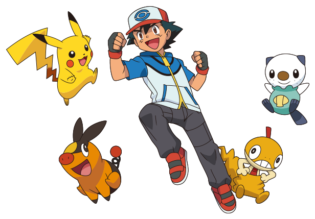 Pikachu - Oshawott - Scraggy - Tepig - Pokémon Super Activity Book: Do You Know Unova? (615x461), Png Download