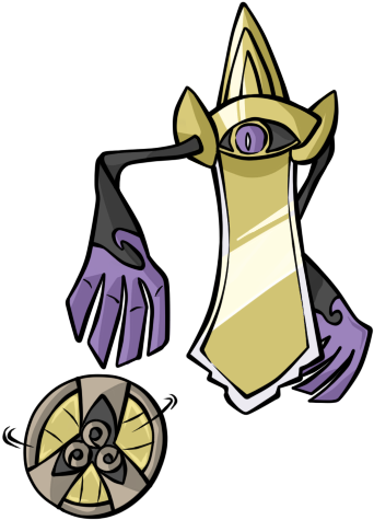 Aegislash - Aegislash Shield Art (354x481), Png Download