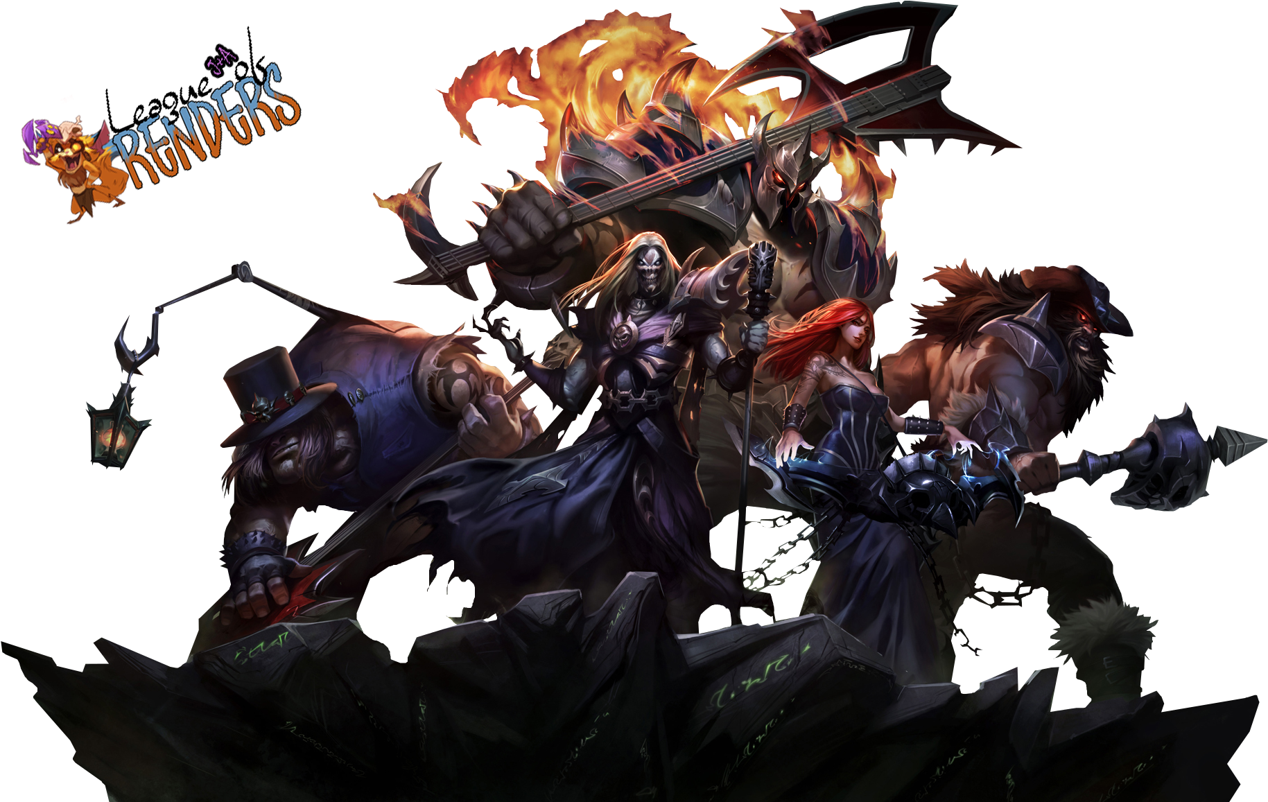 Pentakill Mordekaiser Render (1920x1200), Png Download