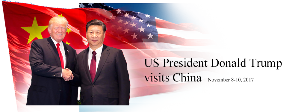 Us First Lady Melania Trump Visits Beijing Zoo - President Trump Visit China (1015x374), Png Download
