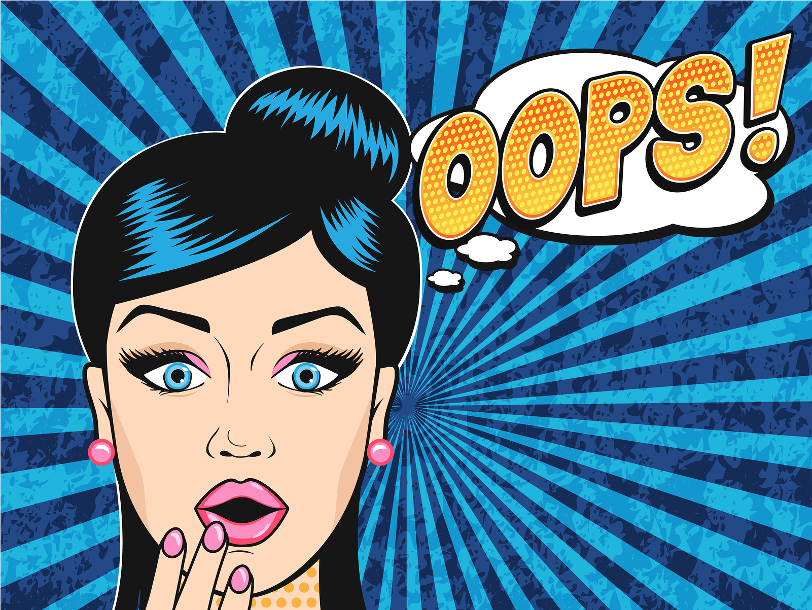 Cover Mouth Oops (2160x1202), Png Download