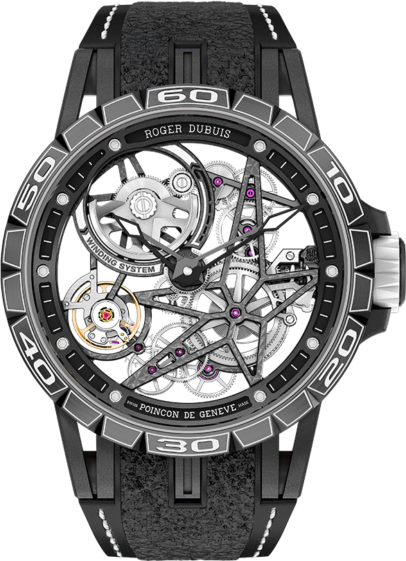 Excalibur Spider Pirelli Automatic Skeleton - Roger Dubuis Excalibur Spider Pirelli Automatic Skeleton (600x900), Png Download