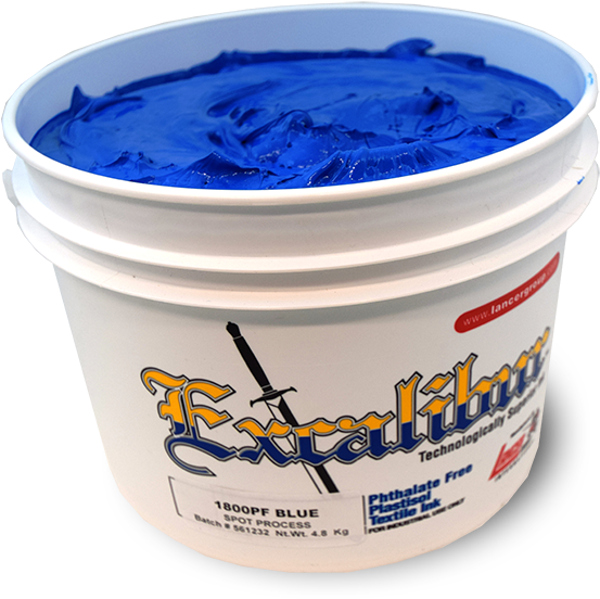 Excalibur 1800 Spot Blue Plastisol Ink For Use With - River City Graphic Supply (600x600), Png Download