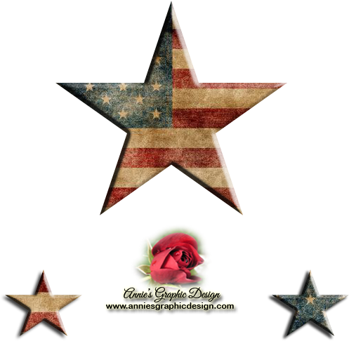 Patriotic Graphic In Format For Designers By Annie - Pinnacle Frames And Accents 2up Flag Photo Album (500x500), Png Download