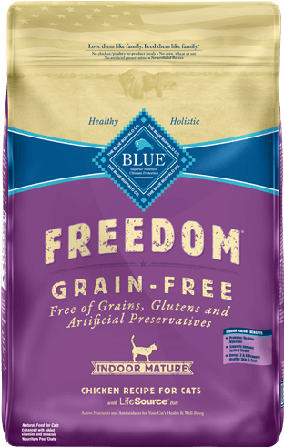 The Best Hypoallergenic Cat Food Grain Free - Blue Buffalo Freedom Indoor Cat Food (376x505), Png Download