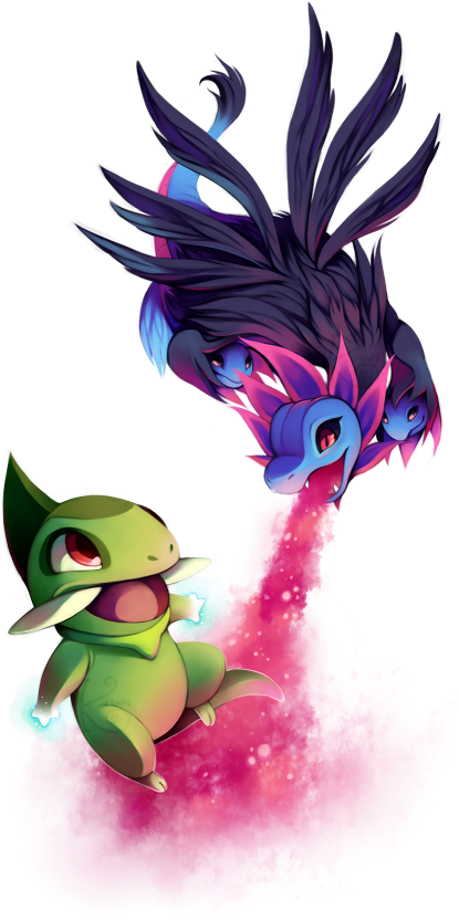 Dragon Battle By Kiwiggle - Bulbapedia (460x835), Png Download