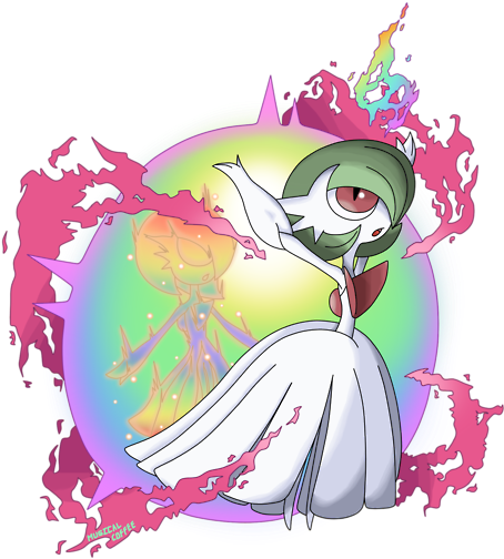 The Shiny Hydreigon - Gardevoir (500x647), Png Download
