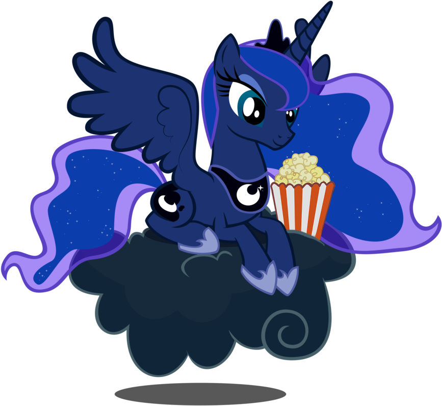 The Pony Thread - Princess Luna Fly Png (900x900), Png Download