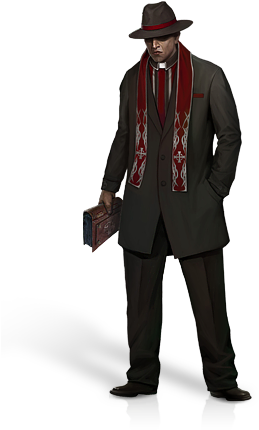 Templar Exorcist Male - Character (300x436), Png Download
