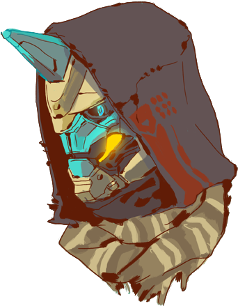 Comic - Cayde Destiny Concept Art (419x500), Png Download