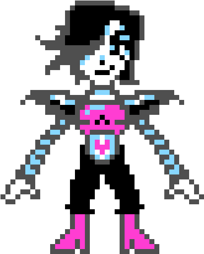Mettaton Ex - Mettaton Ex Pixel Art (460x590), Png Download