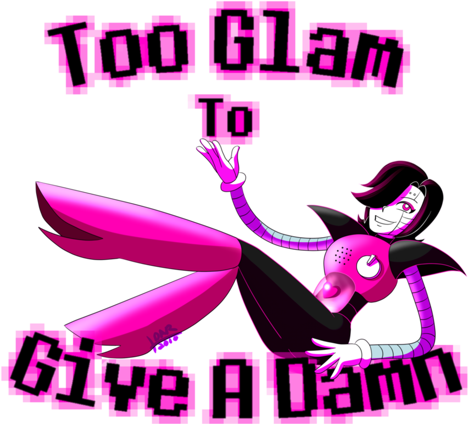 Mettaton Ex By Punkpanda15 On Deviantart - Mettaton Too Glam To Give A Damn (938x852), Png Download
