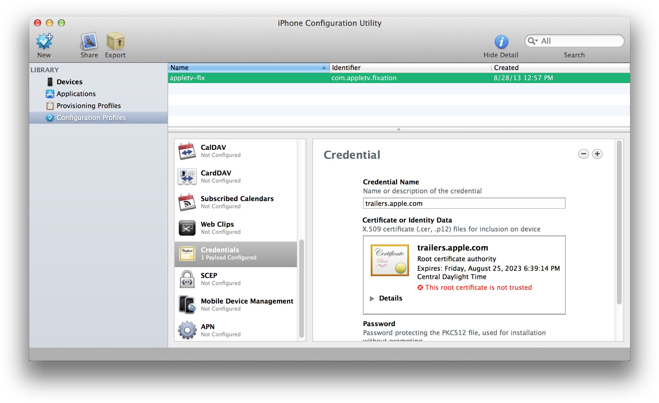 Create The Profile - Iphone Configuration Utility (2244x1384), Png Download