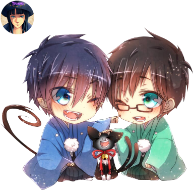 Ao No Exorcist, Blue Exorcist, And Render Manga Image - Blue Exorcist Chibi (434x428), Png Download