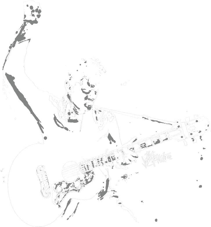 Elvis Presley Black And White Guitarman Youth T Shirt - T-shirt (792x792), Png Download