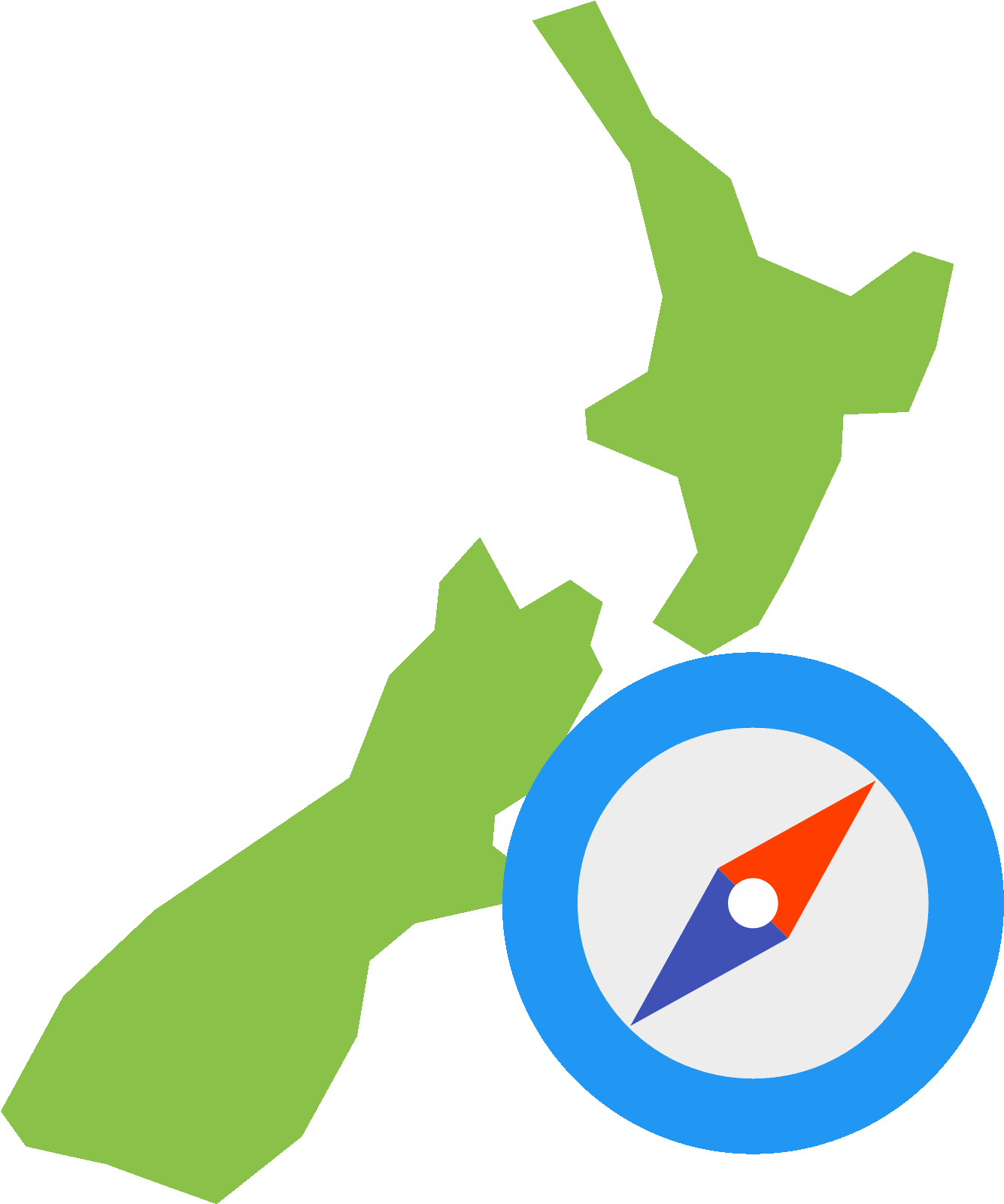 New Zealand Navigation Icon - New Zealand (1600x1600), Png Download