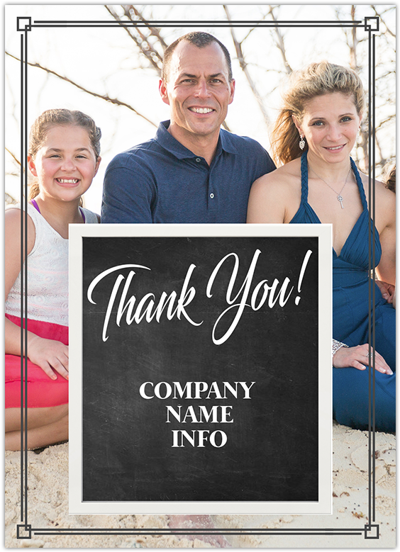 Baron Thank You Card - Calligraphy (800x800), Png Download