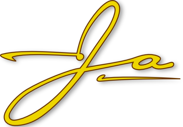 Free Vector Ja Signature Script Clip Art - Ja Vector (600x417), Png Download