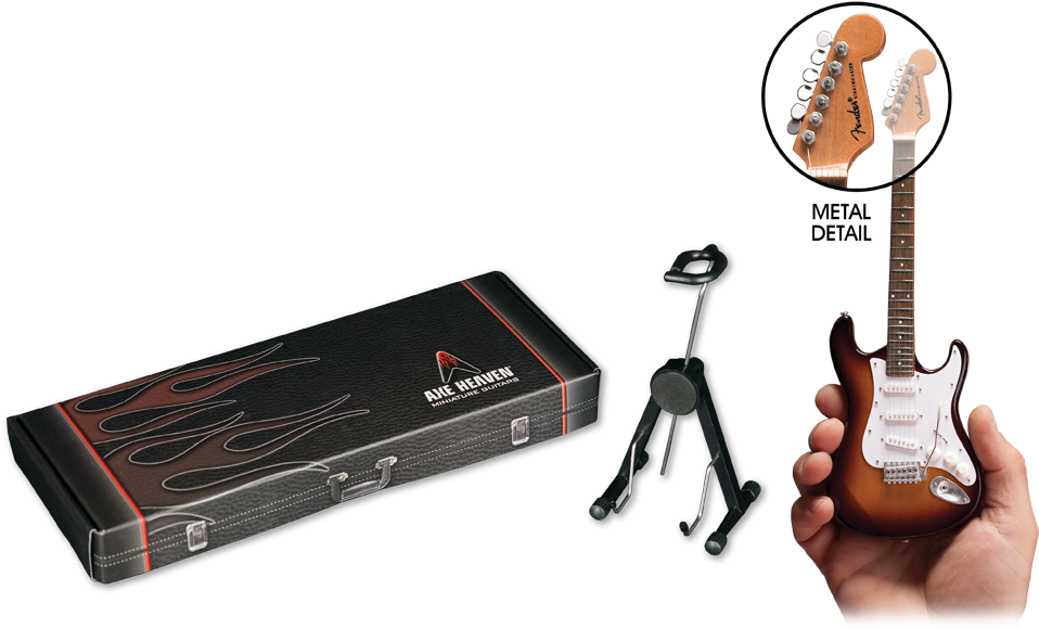 Axe Heaven® Miniature Replicas Look Great But Are Not - Miop Holdings Fender Stratocaster Replica Guitar Miniature (984x593), Png Download