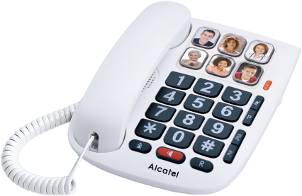 Alcatel Tmax - Alcatel Tmax 10 Desktop With Large Keys (495x355), Png Download