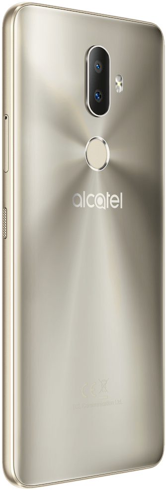 Alcatel 3v Spectrum Gold Back Left Min - Alcatel 3v 6" Dual Sim 4g 2gb 16gb 3000mah Hardware/electronic (1000x1000), Png Download