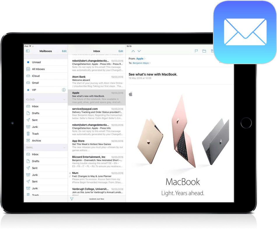 Mail Mail - Touchscreen (949x799), Png Download