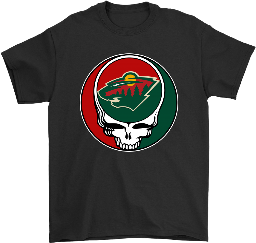 Nhl Team Minnesota Wild X Grateful Dead Logo Band Shirts - Grateful Dead Steal Your Face (1024x1024), Png Download