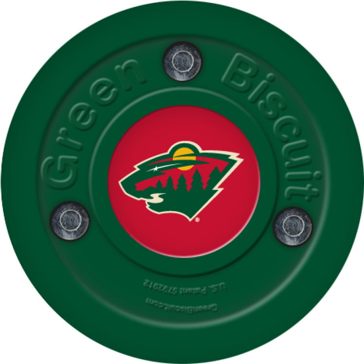Green Biscuit Minnesota Wild Stickhandling Training - Minnesota Wild Cutout Birthday Party Supplies (800x800), Png Download