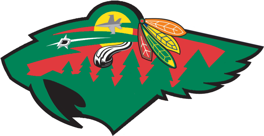 Centraldivision Zps21dac246 - Nhl Chicago Blackhawks Logo Magnet (899x460), Png Download