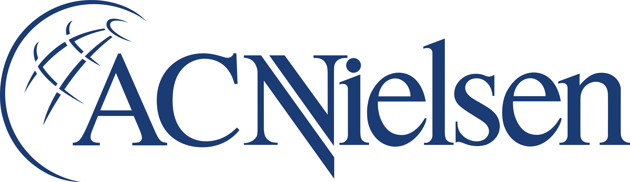 Ac Nielsen 1 Logo Png Transparent - Ac Nielsen Logo Png (2400x695), Png Download