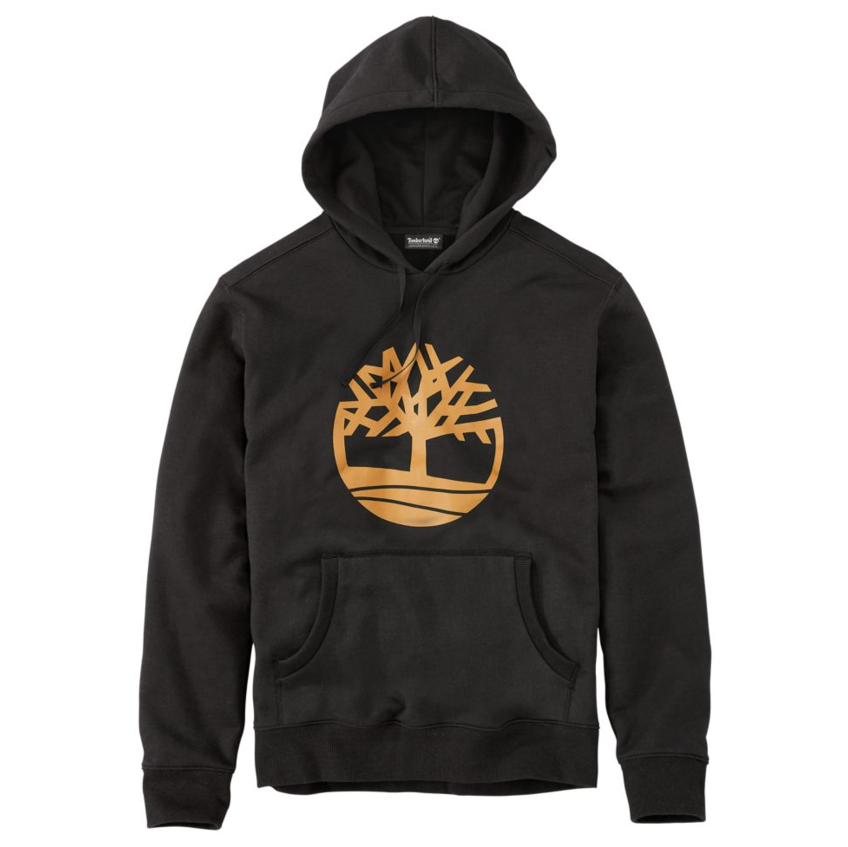 Men's Timberland Classic Tree Logo Hoodie Black Wheat - Timberland (1050x846), Png Download