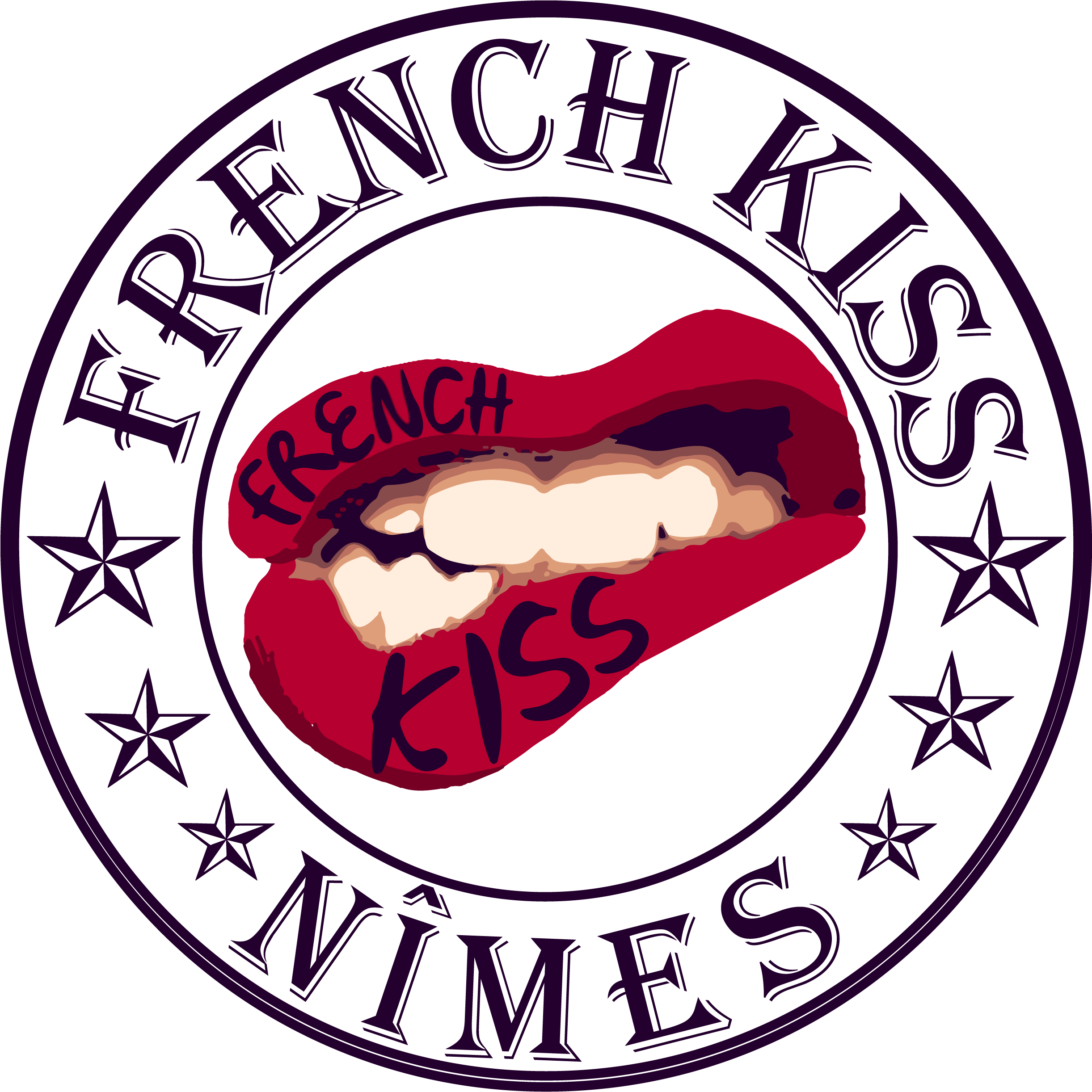 Créa Du Logo French Kiss Nîmes, Association Évènementiel - 3drose Db_110014_1 Korean War Veteran, Black And White-drawing (2443x2444), Png Download