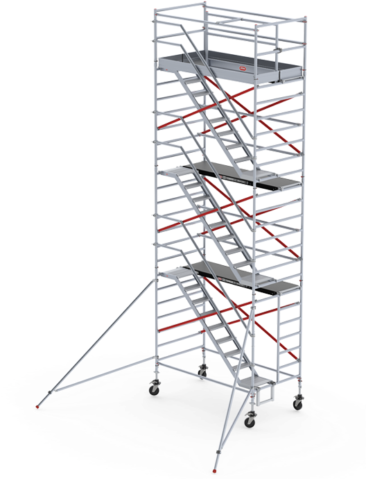 Rs Tower 53 Double Width Stairway Tower (700x840), Png Download