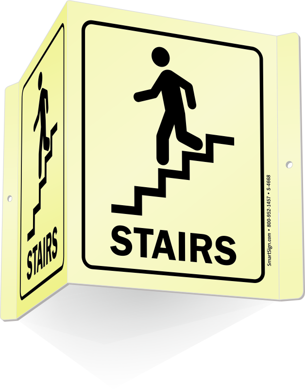 Zoom, Price, Buy - Stairway Signs (628x800), Png Download