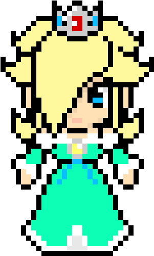 Rosalina - Rosalina Perler Bead Pattern (320x520), Png Download