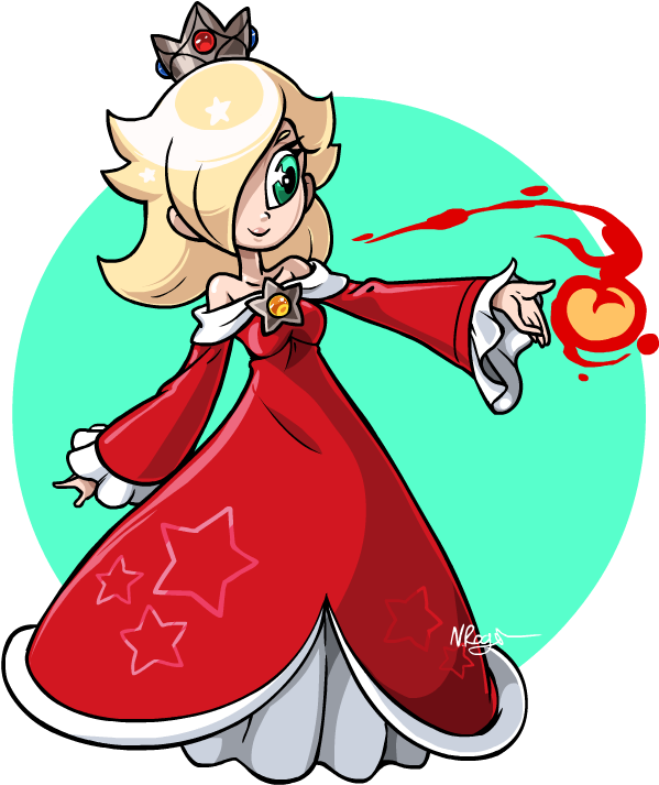 Fire Rosalina Because She's Too Darn Cute In Red - Cute Rosalina Mario (630x740), Png Download