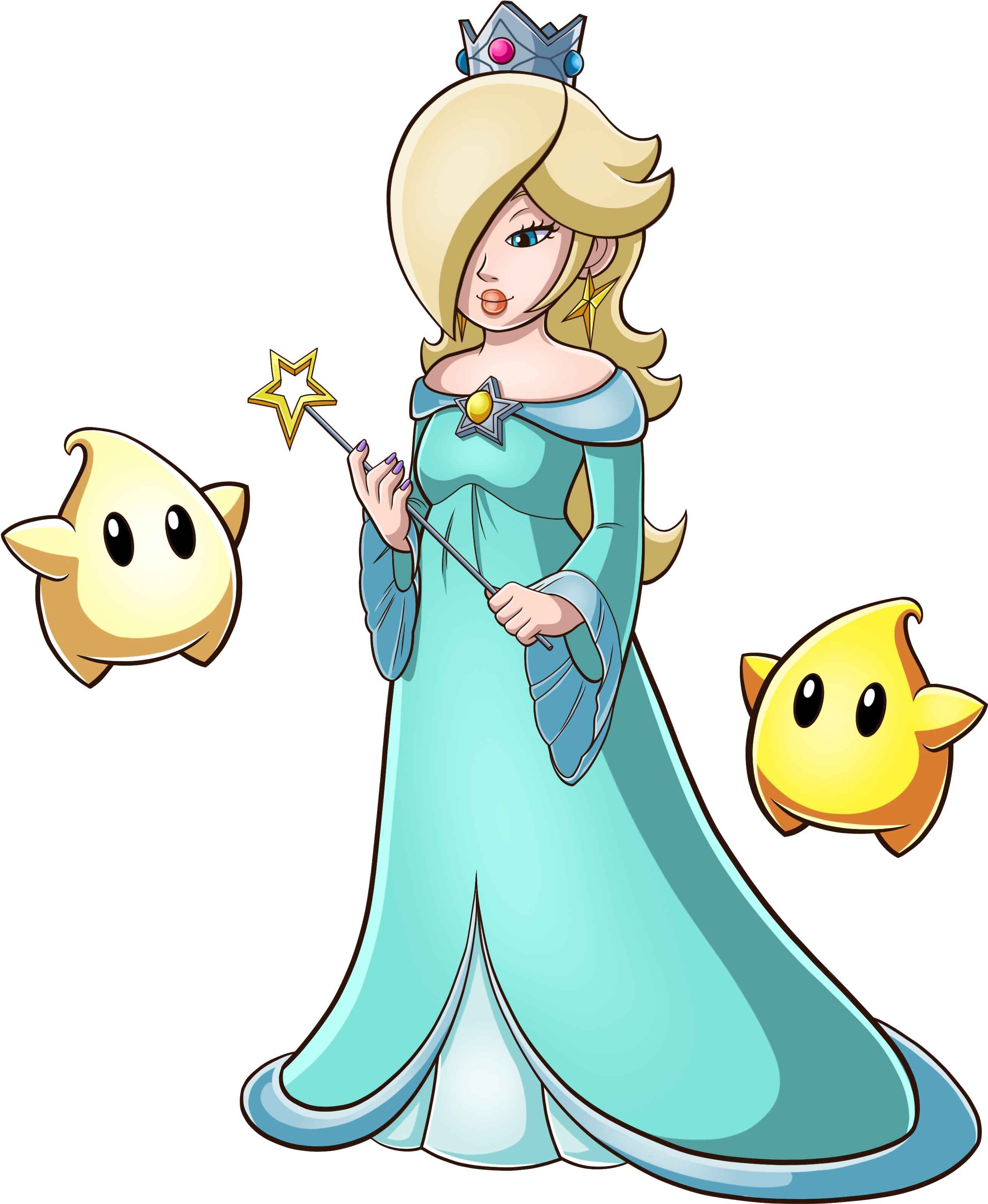 Free Download Rosalina Clipart Rosalina Mario Series - Cartoon (3170x3471), Png Download