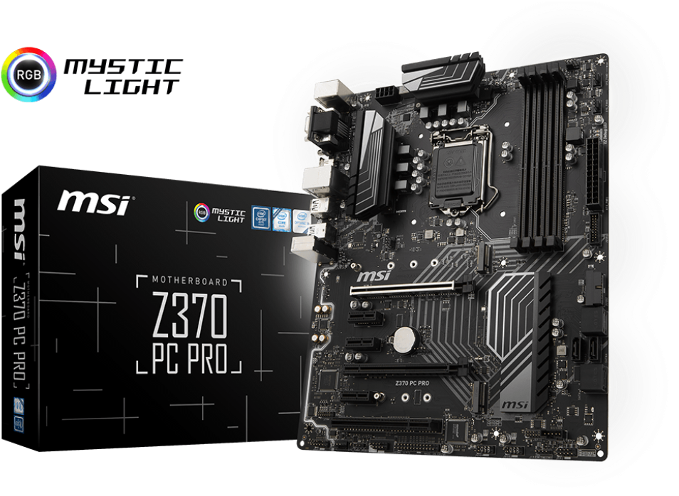 Z370 Pc Pro - Main Msi Z370 Pc Pro (1024x819), Png Download