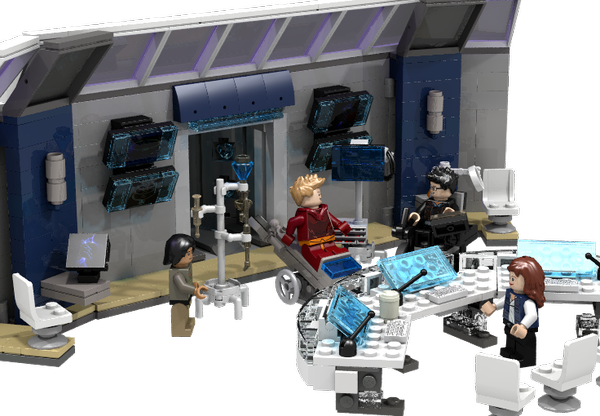 12 Feb - Flash Star Labs Lego Set (600x416), Png Download