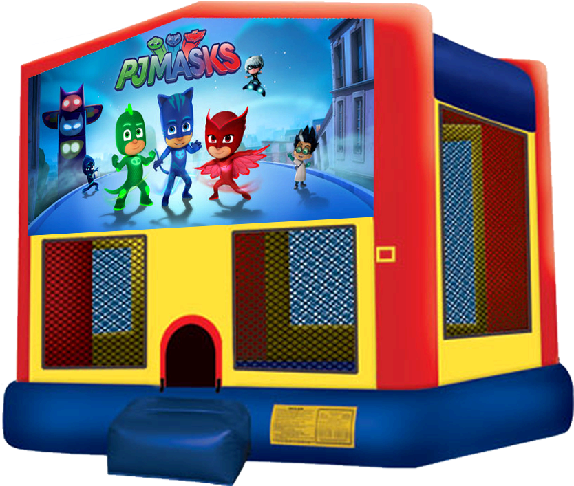 Pj Masks Bounce House Rentals In Austin Texas From - Pj Mask Bounce House (864x792), Png Download