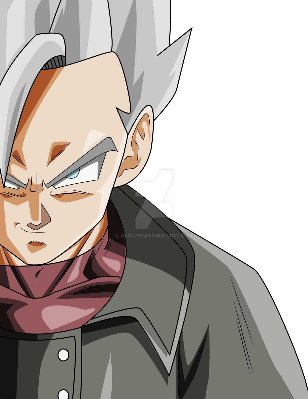 View Samegoogleiqdbsaucenao Gohan Gris , - Mystic Gohan Ssj White (1280x1658), Png Download