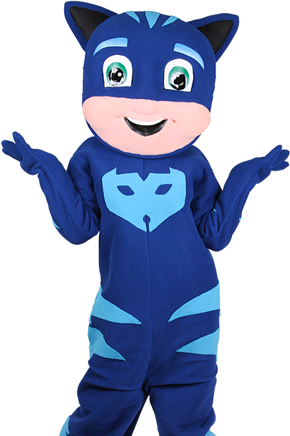 Cat Mask Boy - Mascot (557x639), Png Download