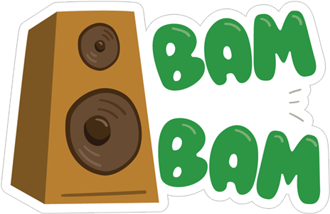Bam Bam Bambam Speaker - Silhouette (490x317), Png Download