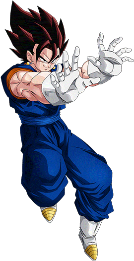 Background For Vegito Overwhelming Combat Strength - Png De Dragon Ball (426x568), Png Download